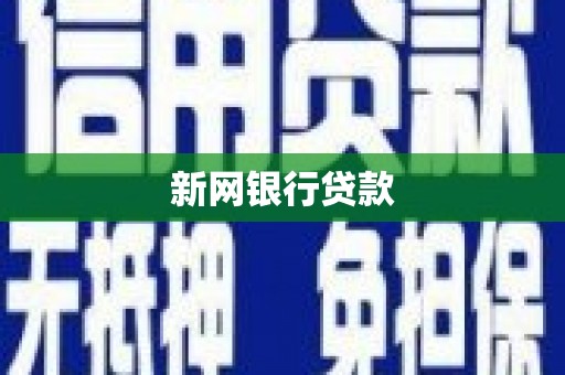 礼县新网银行贷款