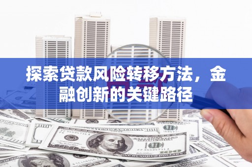 全椒探索贷款风险转移方法，金融创新的关键路径