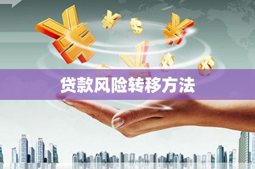 端州贷款风险转移方法 端州贷款风险转移方法
