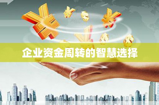 嘉模堂区企业资金周转的智慧选择