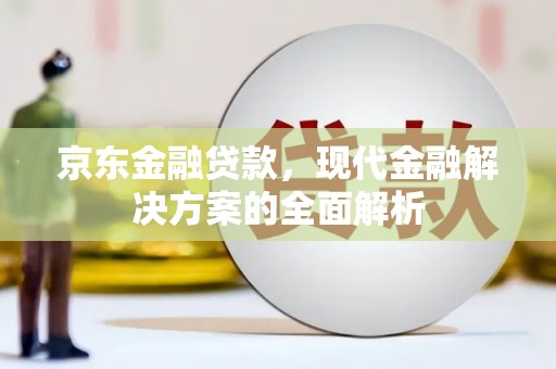 椒江京东金融贷款，现代金融解决方案的全面解析