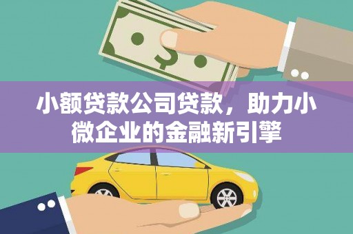 信州小额贷款公司贷款，助力小微企业的金融新引擎