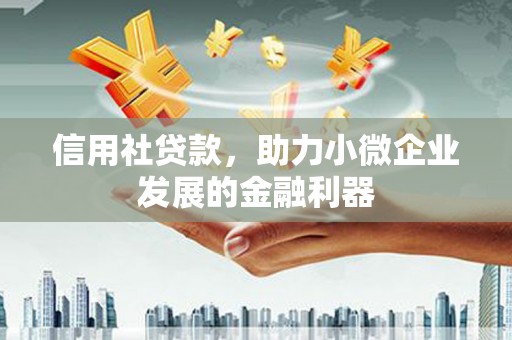 汉川信用社贷款，助力小微企业发展的金融利器