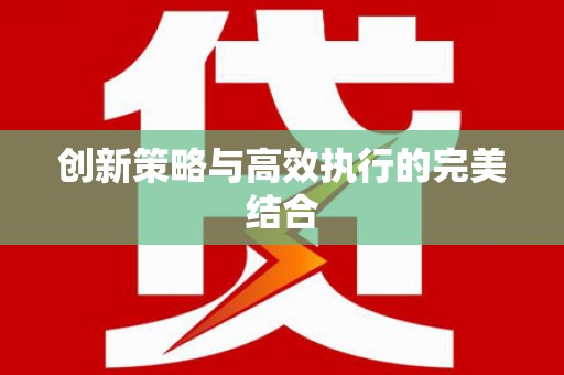 刚察创新策略与高效执行的完美结合